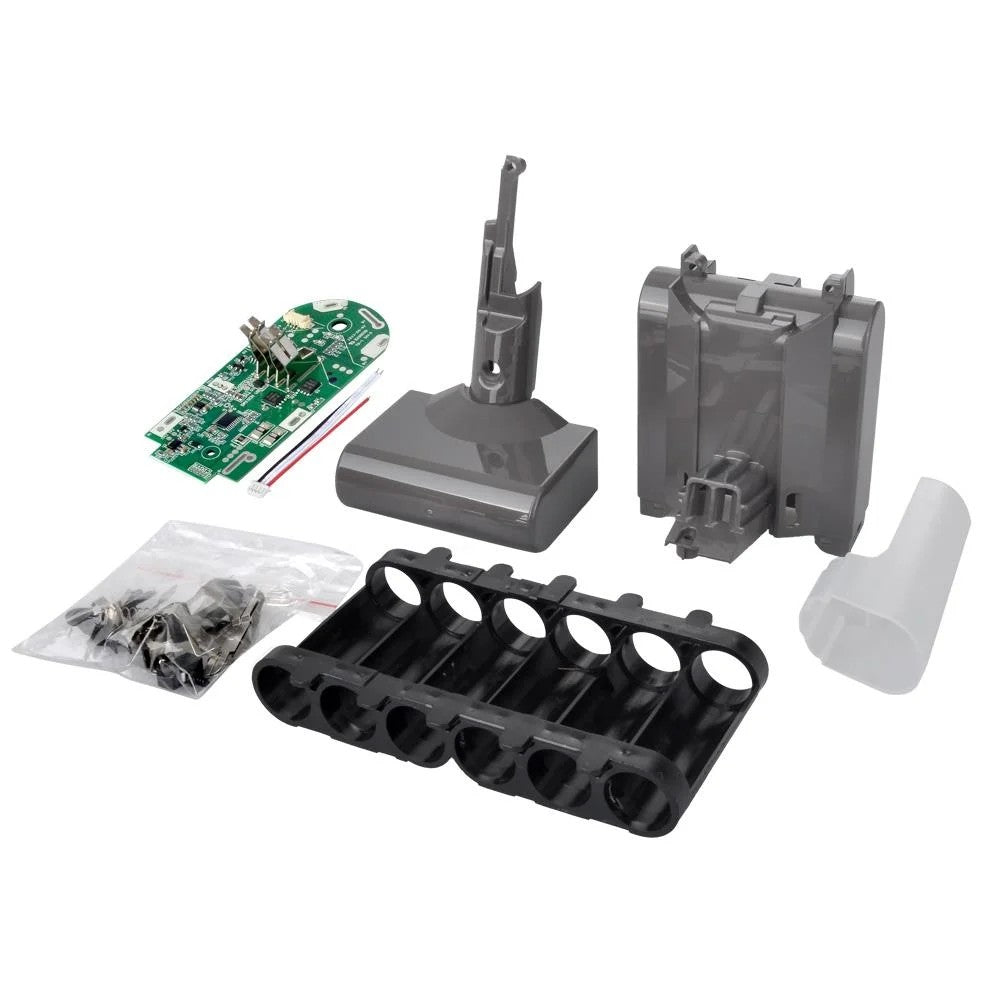 12M - Dyson V8-Type1 - Süpürge Bataryası Kasası ve Ekipmanları - DIY Kit