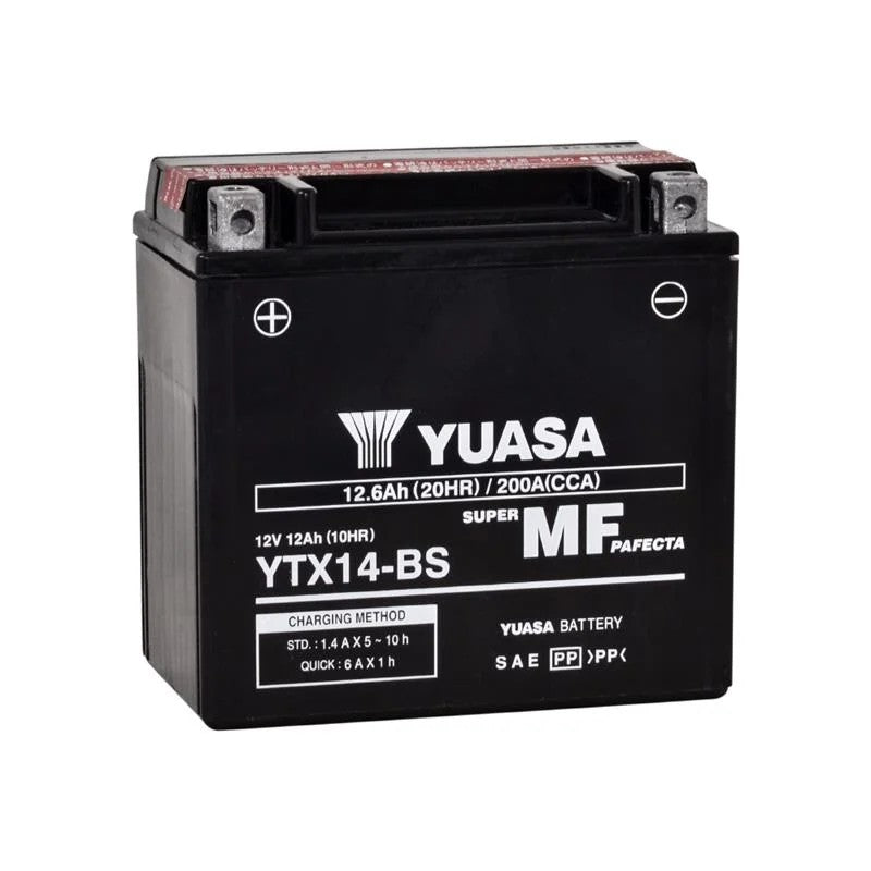Yuasa YU-YTX14-BS 12V 12 Ah CCA 200 EN Motosiklet Aküsü