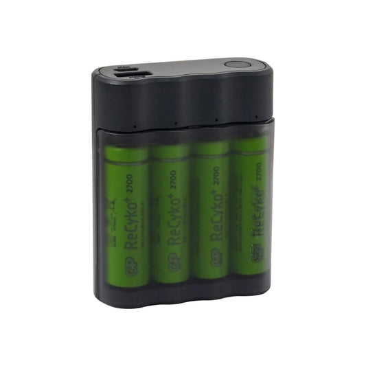 GP X411 4x2700 AA Recyko Pilli USB Şarj Cihazı ve Powerbank