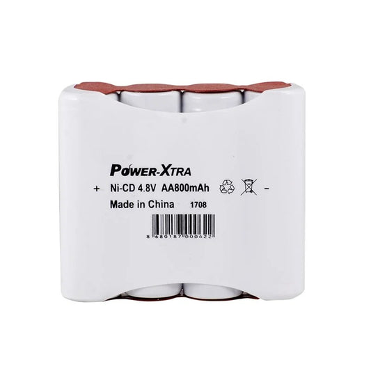 Power-Xtra 4S1P - 4.8V 800 mAh AA - Ni-Cd Şarjlı Batarya - Pinli
