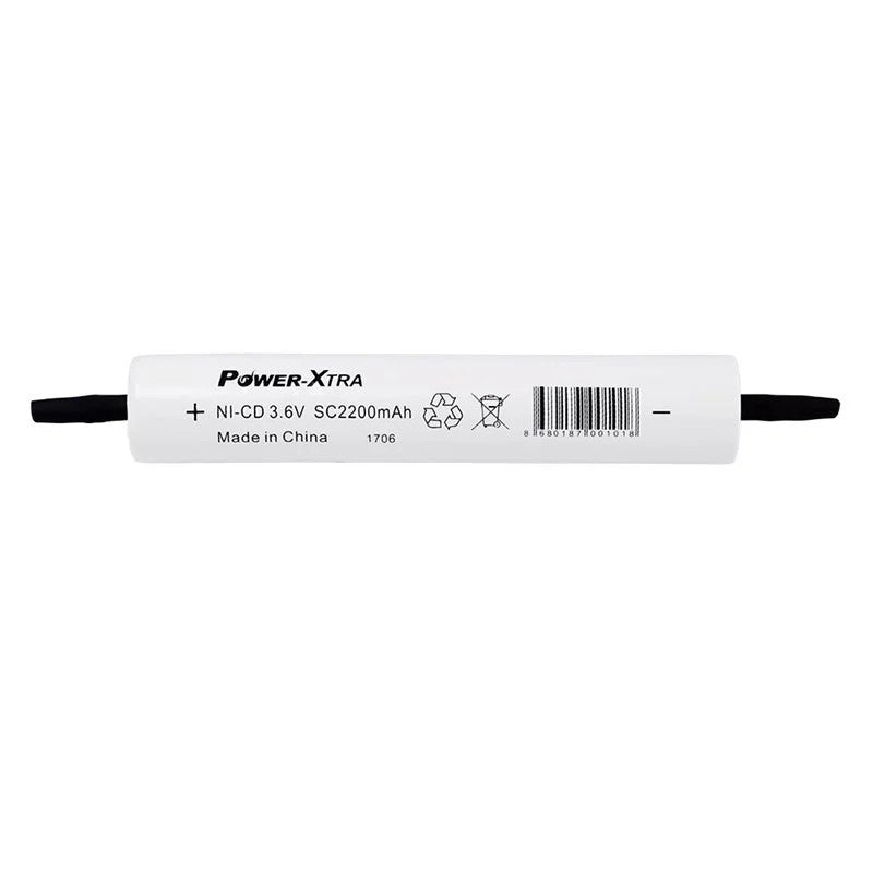 Power-Xtra 3S1P - 3.6V 2200 Mah SC - Ni-Cd Şarjlı Batarya - BRK24-Pinli