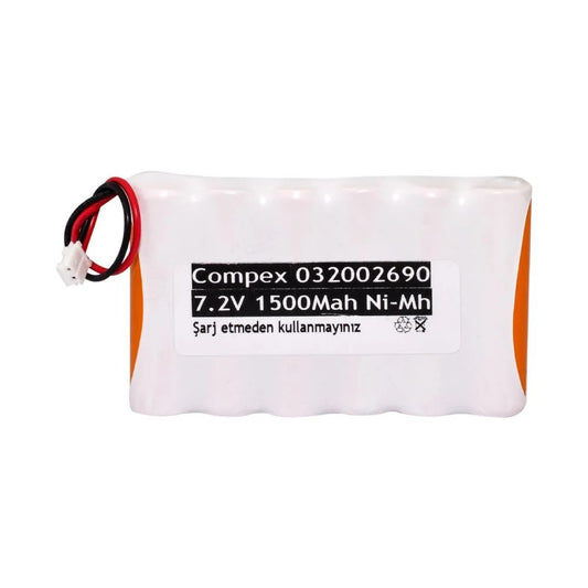 PB 7.2 Volt 1500 mAh Ni-Mh Compex Muadil Medikal Batarya Paketi