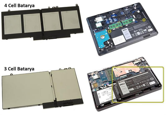 Dell 5TFCY, 05TFCY Notebook Bataryası - Pili / RETRO - 4 Cell