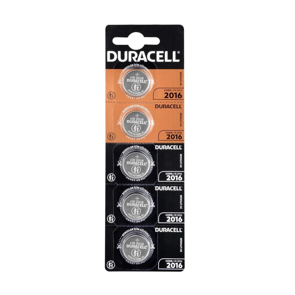 Duracell CR2016 3V Lityum Pil 5li - EOL