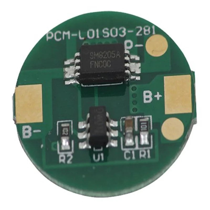 Power-Xtra - 1S - 3.7V Li-ion BMS Devre - Yuvarlak