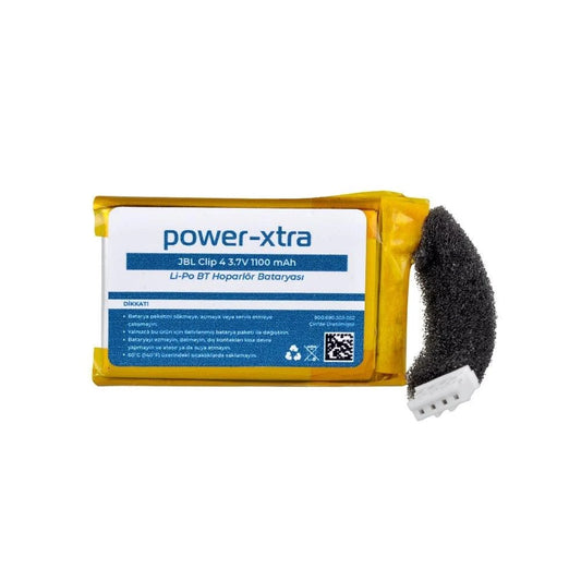 Power-Xtra - JBL Clip4 - 3.7V 1100mAh Li-po Hoparlör Bataryası