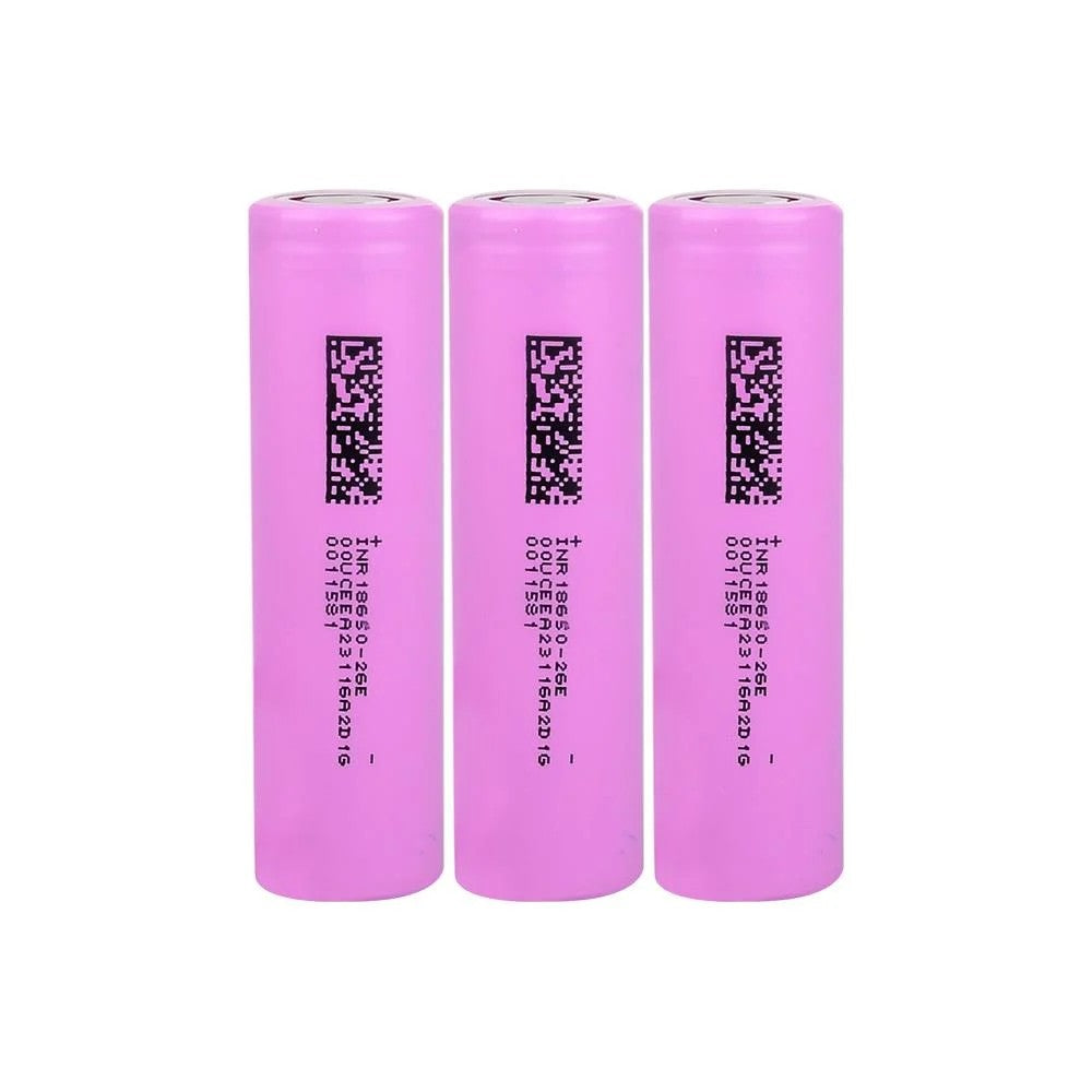 DMEGC INR18650-26E - 3.7V 2600 Mah Li-ion Şarjlı Pil - 7.5A 3 Lü Paket