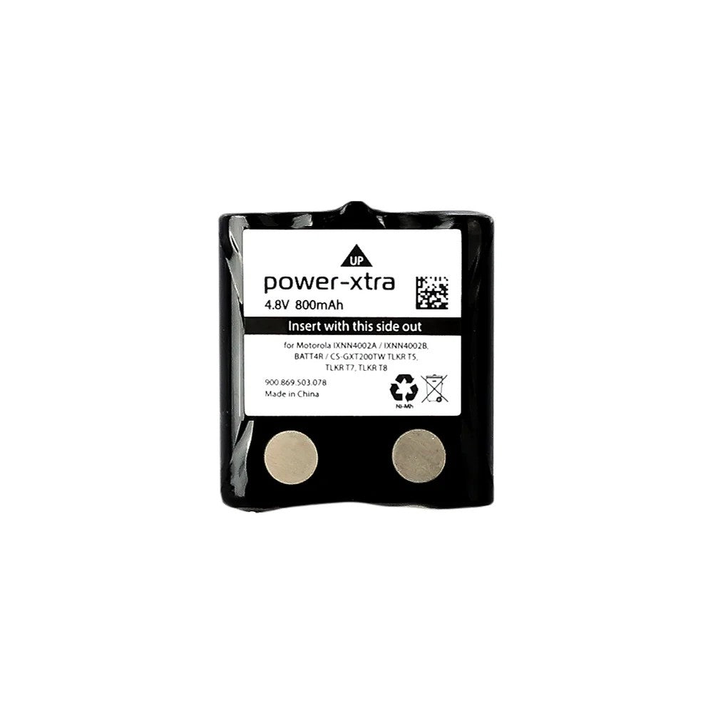 Power-Xtra - Motorola - IXNN4002A - T5 - 4.8V 800 Mah - Ni-Mh - Telsiz Pili