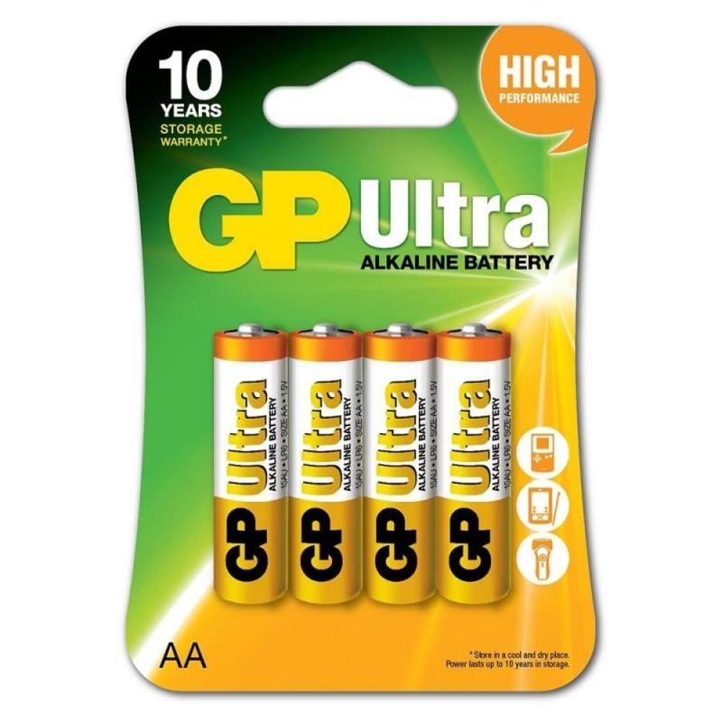 GP Ultra Alkalin AA Kalem Pil 4lü