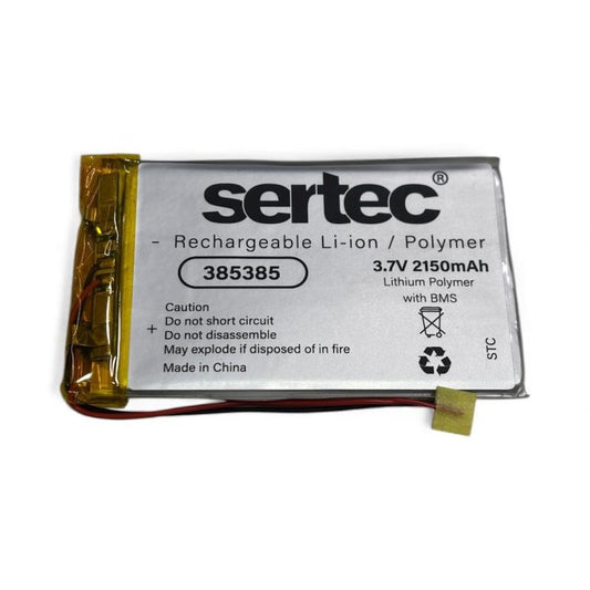 Sertec 385385 3.7V 2150 MAh Li-Polymer Pil (Devreli/1.5A)
