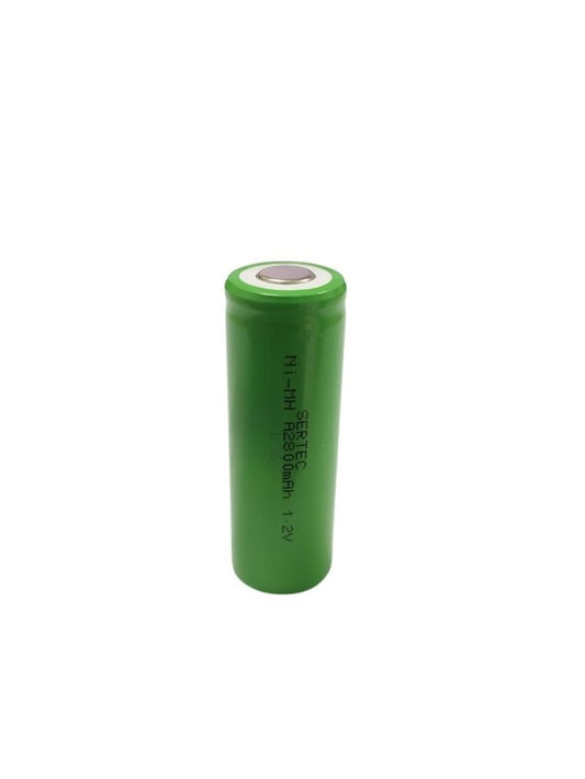 Sertec - 1.2V 2800 Mah - A Size - Ni-MH Şarjlı Pil - (Başsız / Flat Head)